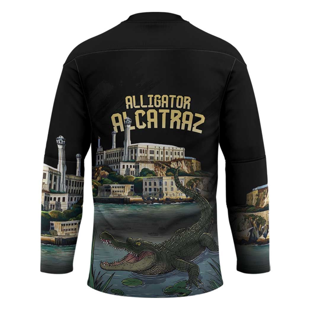 Everglades Alligator Alcatraz Florida Hockey Jersey - Wonder Print Shop