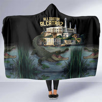 Everglades Alligator Alcatraz Florida Hooded Blanket - Wonder Print Shop