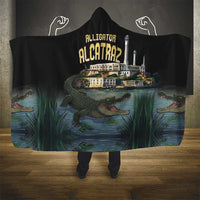 Everglades Alligator Alcatraz Florida Hooded Blanket - Wonder Print Shop