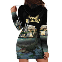 Everglades Alligator Alcatraz Florida Hoodie Dress - Wonder Print Shop