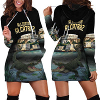 Everglades Alligator Alcatraz Florida Hoodie Dress - Wonder Print Shop