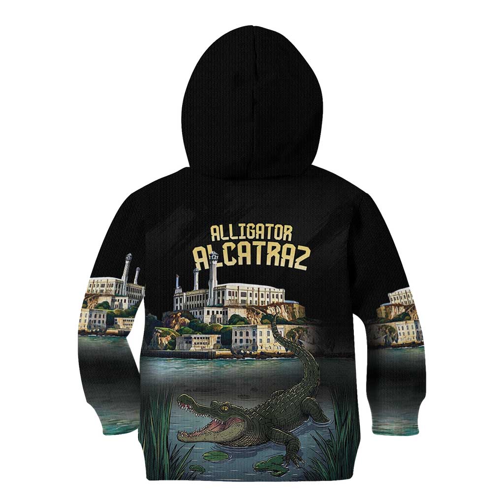 Everglades Alligator Alcatraz Florida Kid Hoodie - Wonder Print Shop