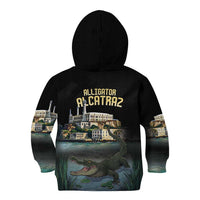 Everglades Alligator Alcatraz Florida Kid Hoodie - Wonder Print Shop