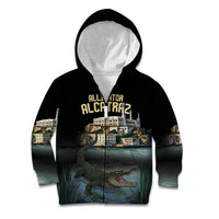 Everglades Alligator Alcatraz Florida Kid Hoodie - Wonder Print Shop