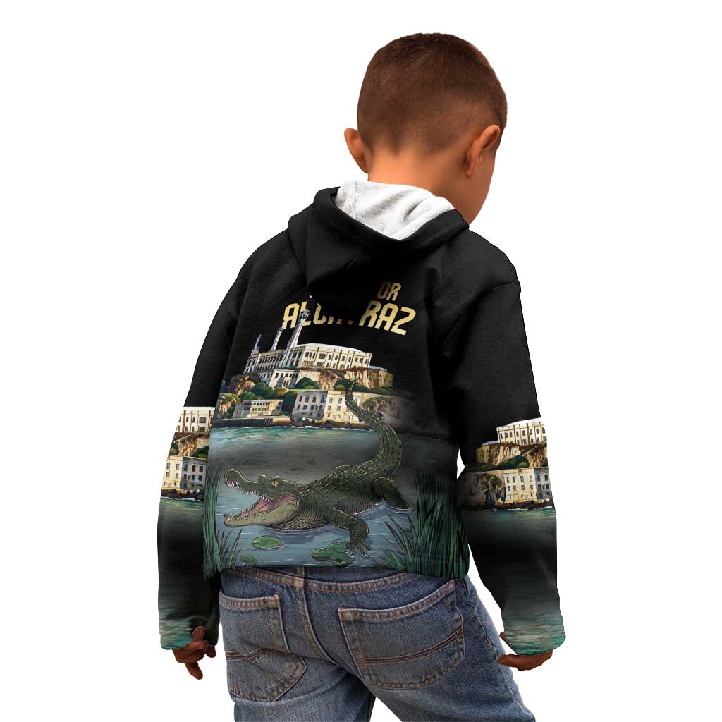 Everglades Alligator Alcatraz Florida Kid Hoodie - Wonder Print Shop
