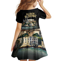 Everglades Alligator Alcatraz Florida Kid Short Sleeve Dress - Wonder Print Shop