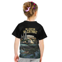 Everglades Alligator Alcatraz Florida Kid T Shirt - Wonder Print Shop