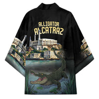 Everglades Alligator Alcatraz Florida Kimono - Wonder Print Shop