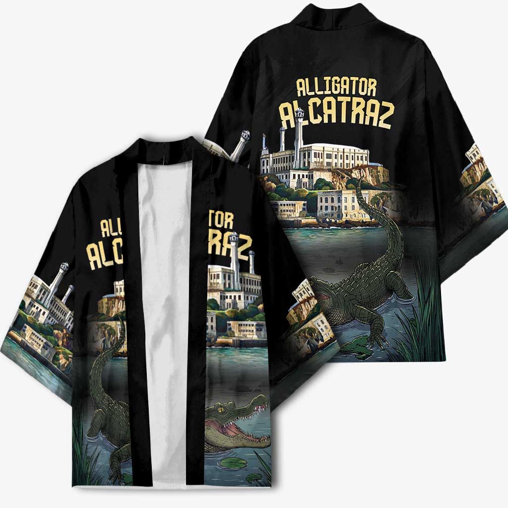 Everglades Alligator Alcatraz Florida Kimono - Wonder Print Shop