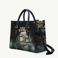 Everglades Alligator Alcatraz Florida Leather Bag - Wonder Print Shop