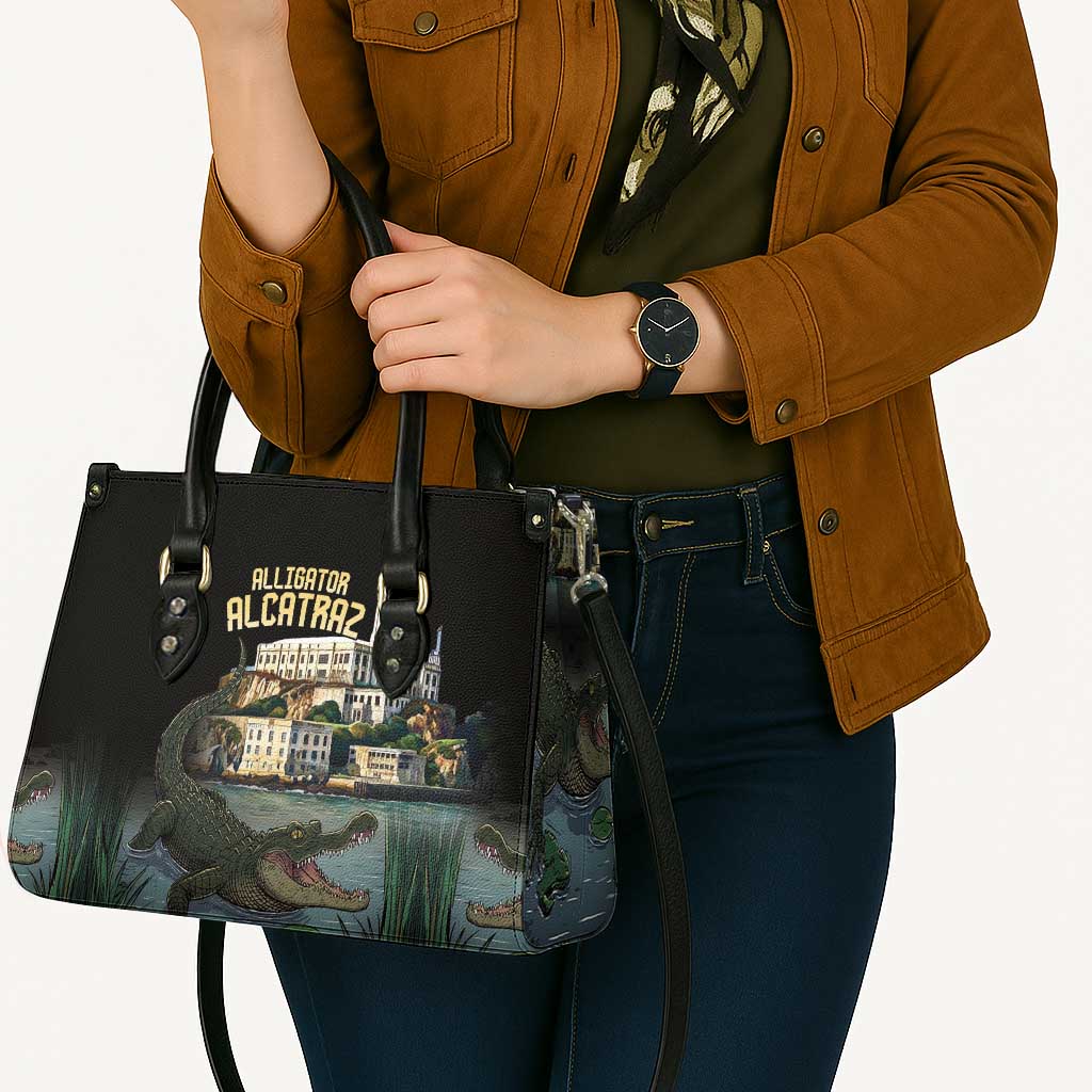 Everglades Alligator Alcatraz Florida Leather Bag - Wonder Print Shop