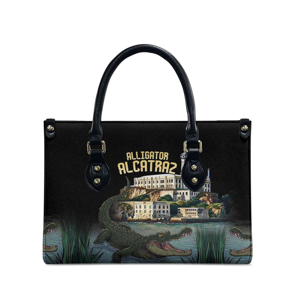 Everglades Alligator Alcatraz Florida Leather Bag - Wonder Print Shop