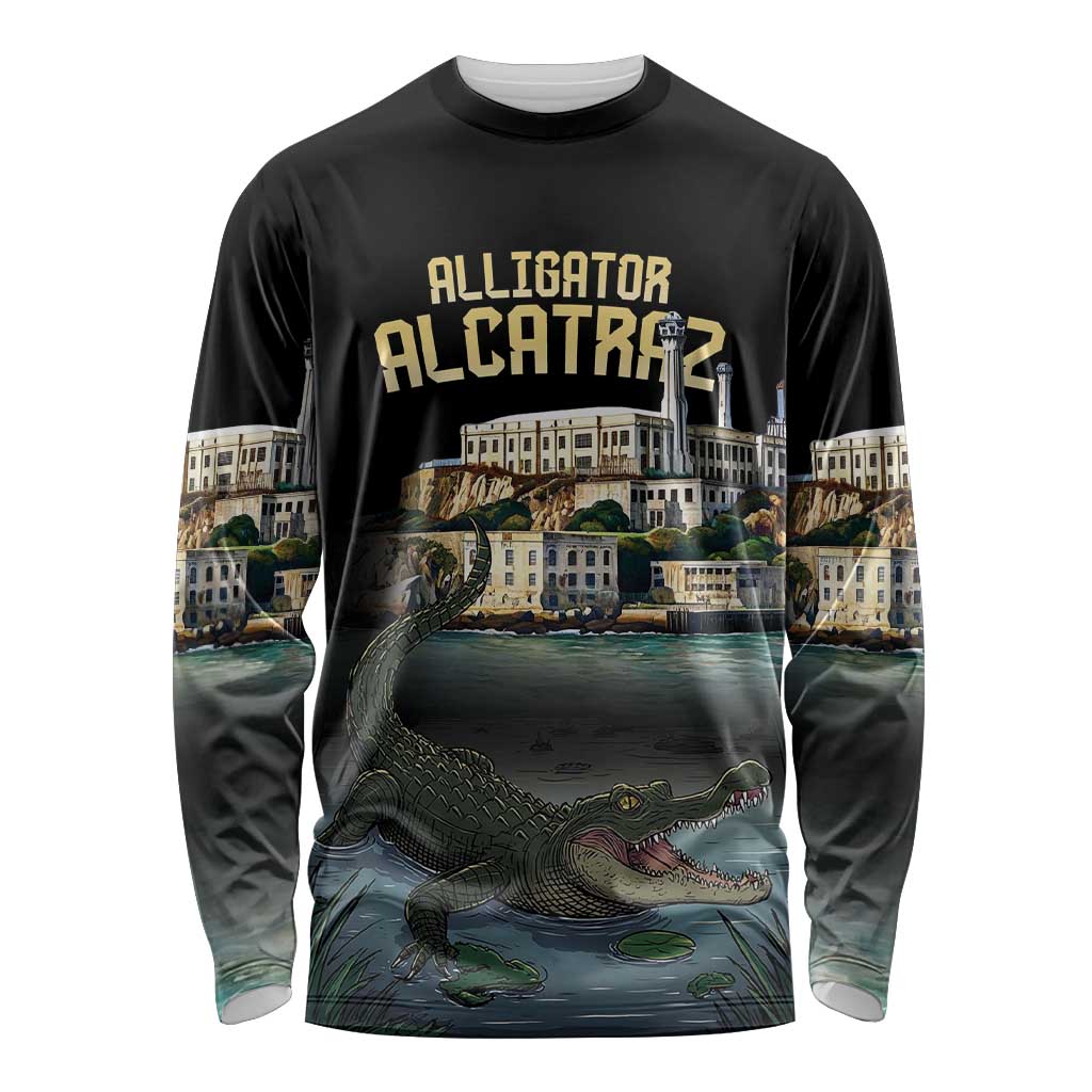 Everglades Alligator Alcatraz Florida Long Sleeve Shirt - Wonder Print Shop