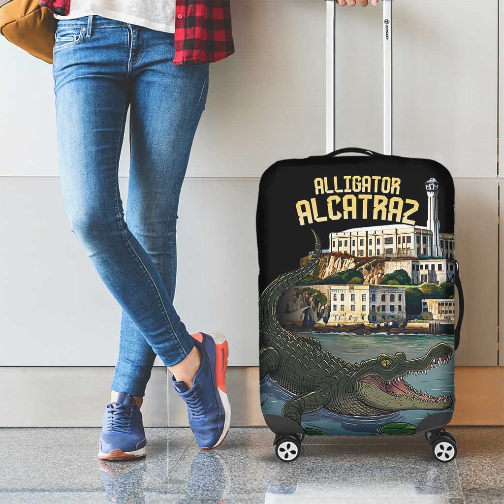 Everglades Alligator Alcatraz Florida Luggage Cover - Wonder Print Shop