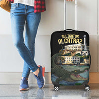 Everglades Alligator Alcatraz Florida Luggage Cover - Wonder Print Shop