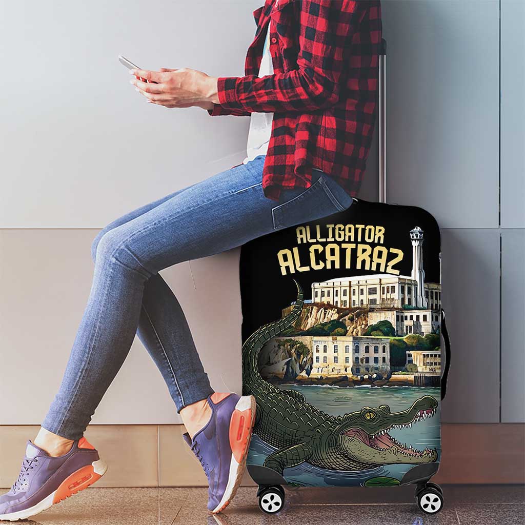 Everglades Alligator Alcatraz Florida Luggage Cover - Wonder Print Shop