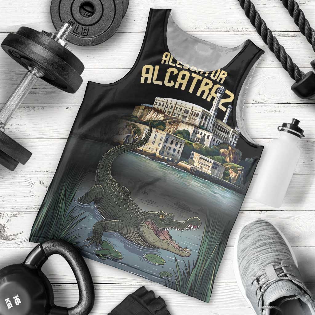 Everglades Alligator Alcatraz Florida Men Tank Top - Wonder Print Shop