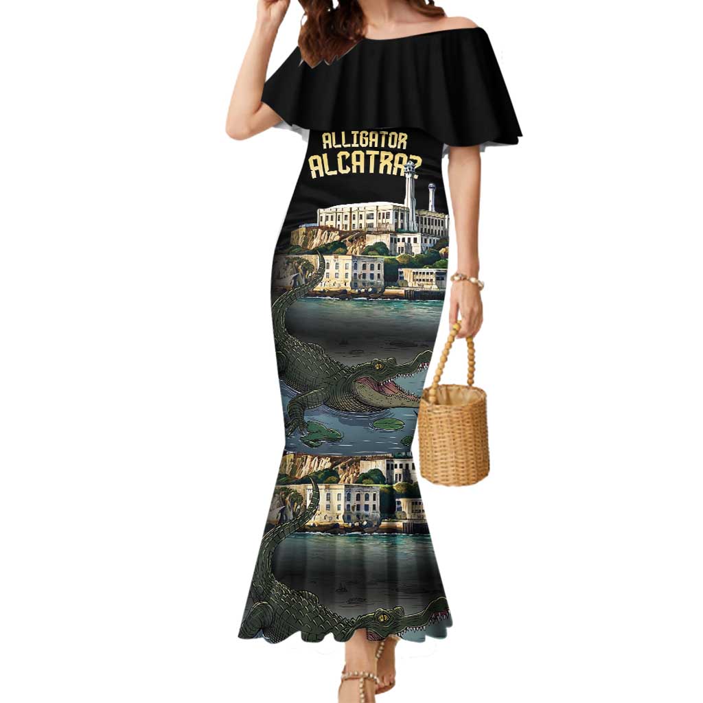 Everglades Alligator Alcatraz Florida Mermaid Dress - Wonder Print Shop