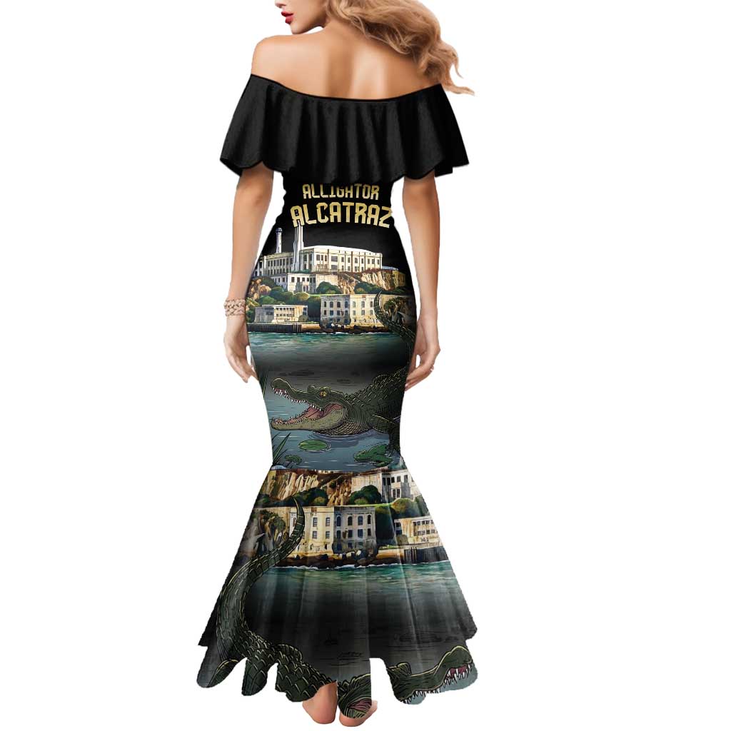 Everglades Alligator Alcatraz Florida Mermaid Dress - Wonder Print Shop