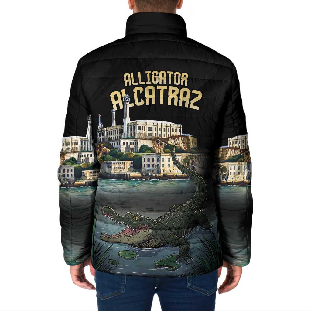 Everglades Alligator Alcatraz Florida Padded Jacket - Wonder Print Shop