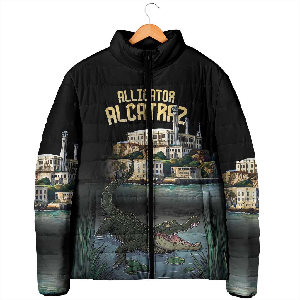 Everglades Alligator Alcatraz Florida Padded Jacket - Wonder Print Shop