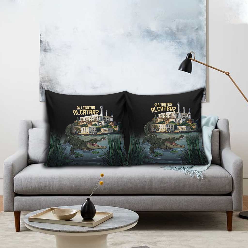 Everglades Alligator Alcatraz Florida Pillow Cover - Wonder Print Shop