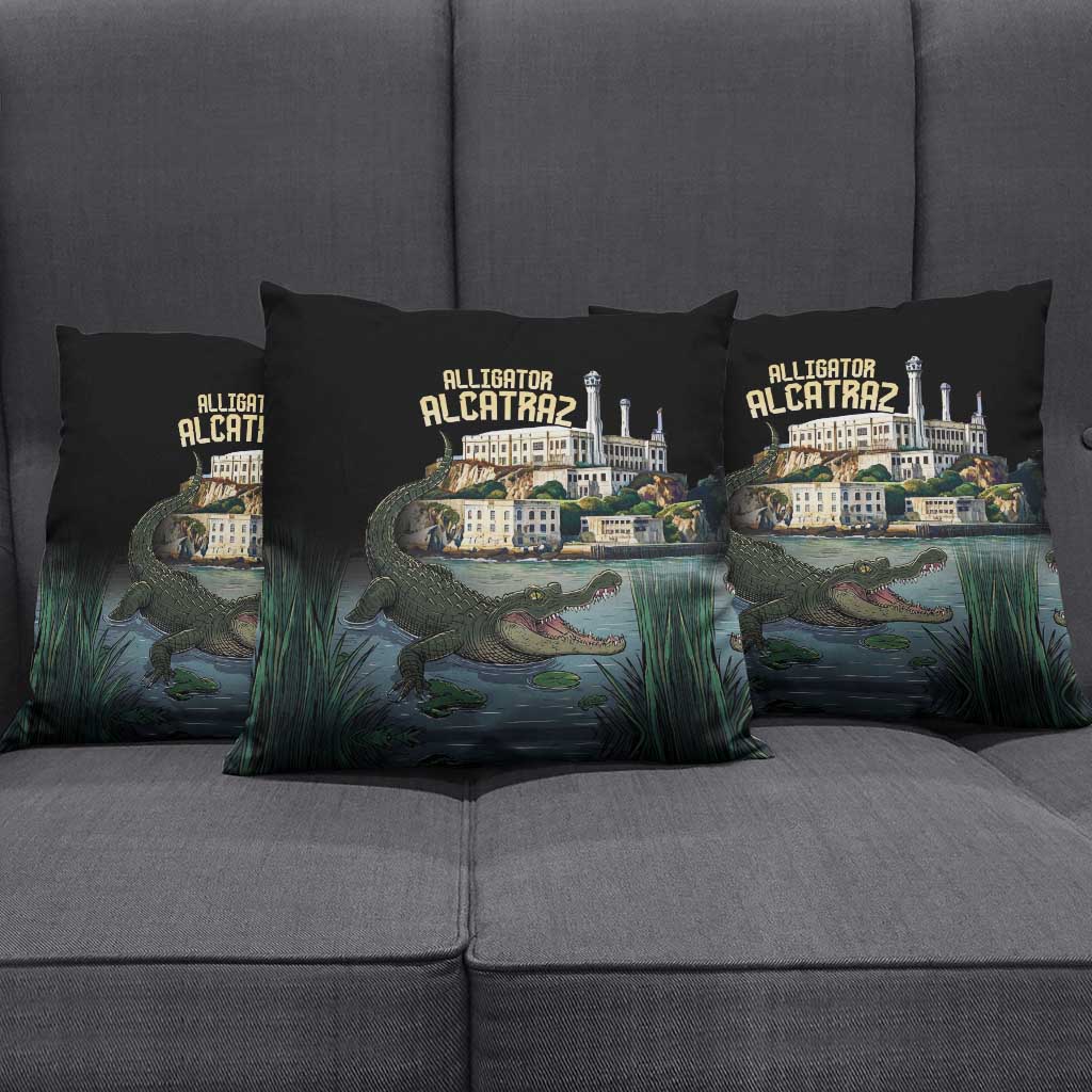 Everglades Alligator Alcatraz Florida Pillow Cover - Wonder Print Shop