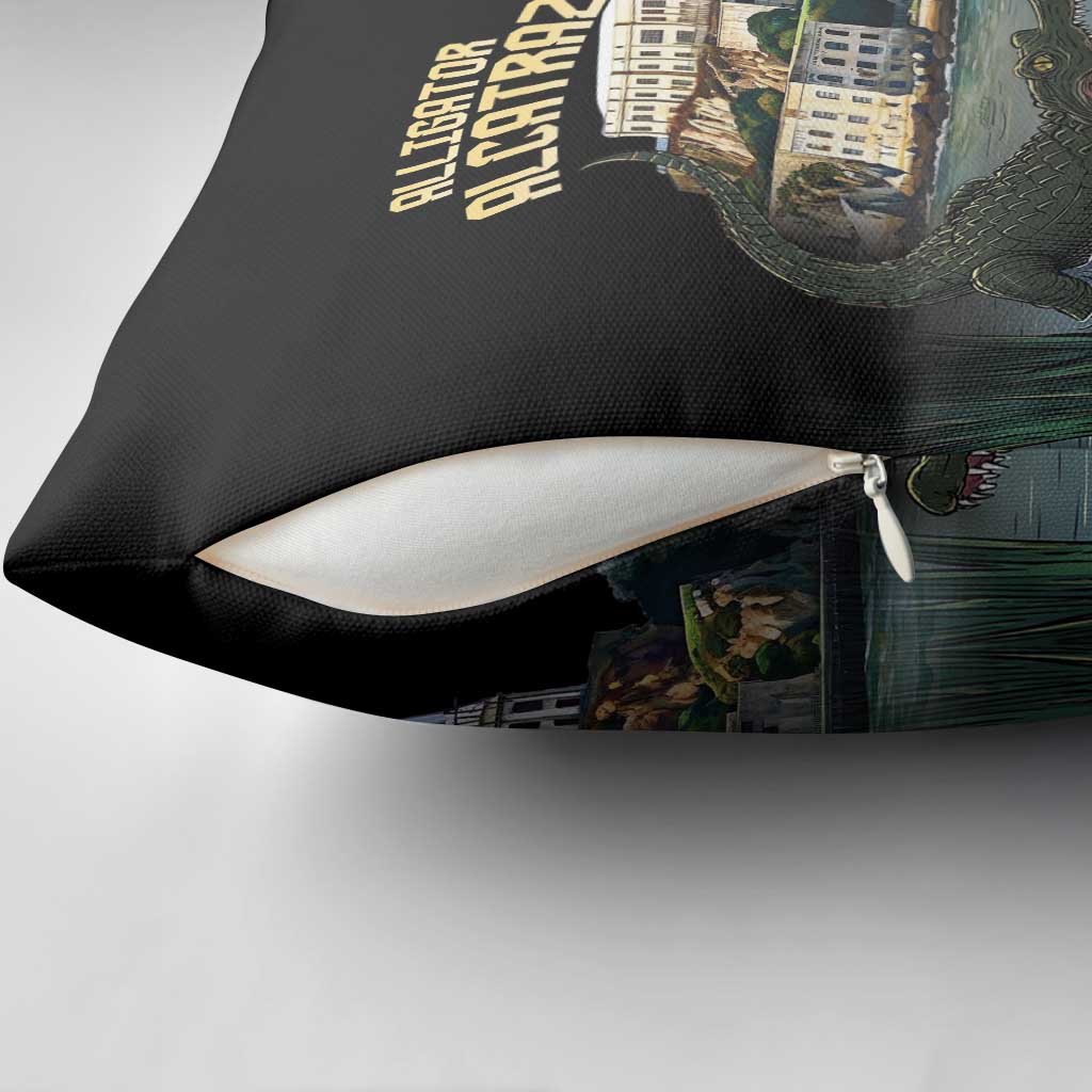 Everglades Alligator Alcatraz Florida Pillow Cover - Wonder Print Shop