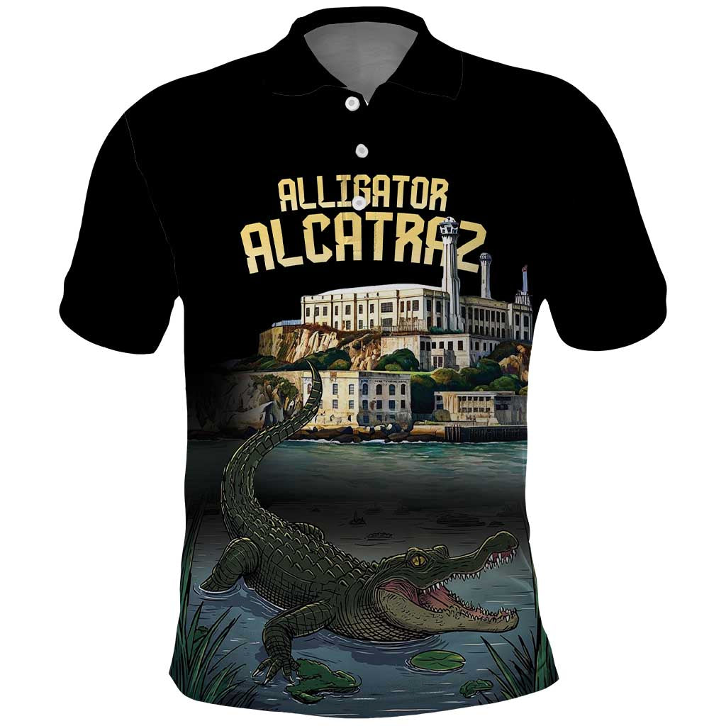 Everglades Alligator Alcatraz Florida Polo Shirt - Wonder Print Shop