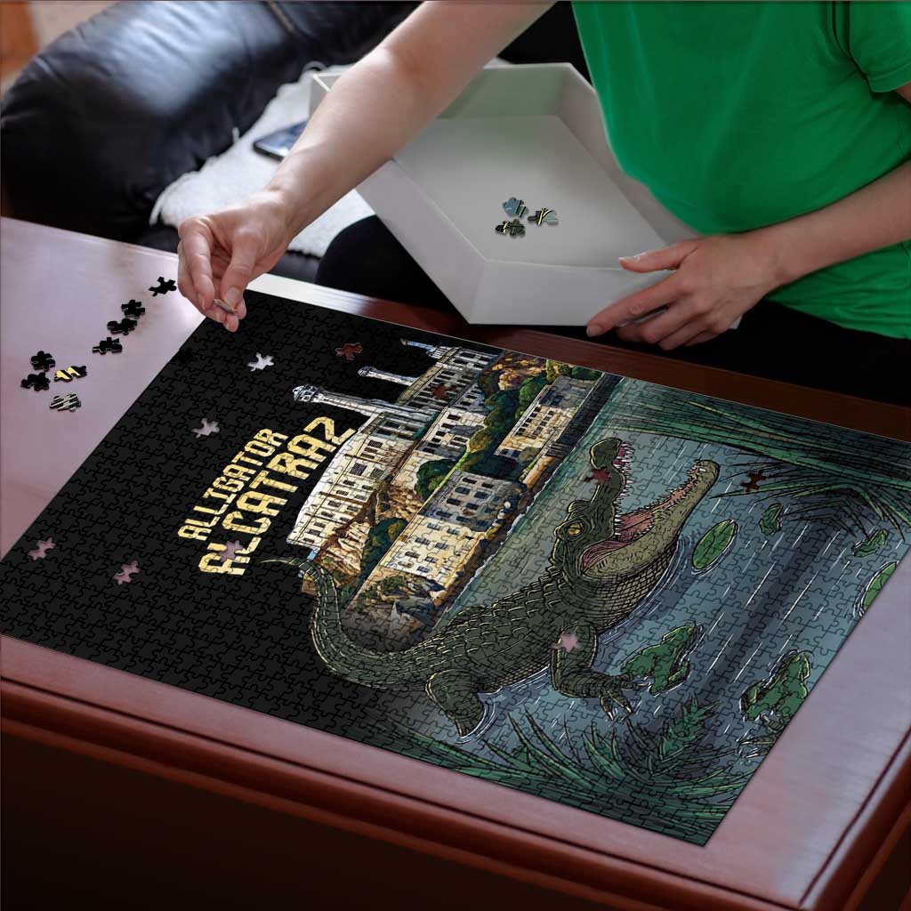 Everglades Alligator Alcatraz Florida Puzzle - Wonder Print Shop