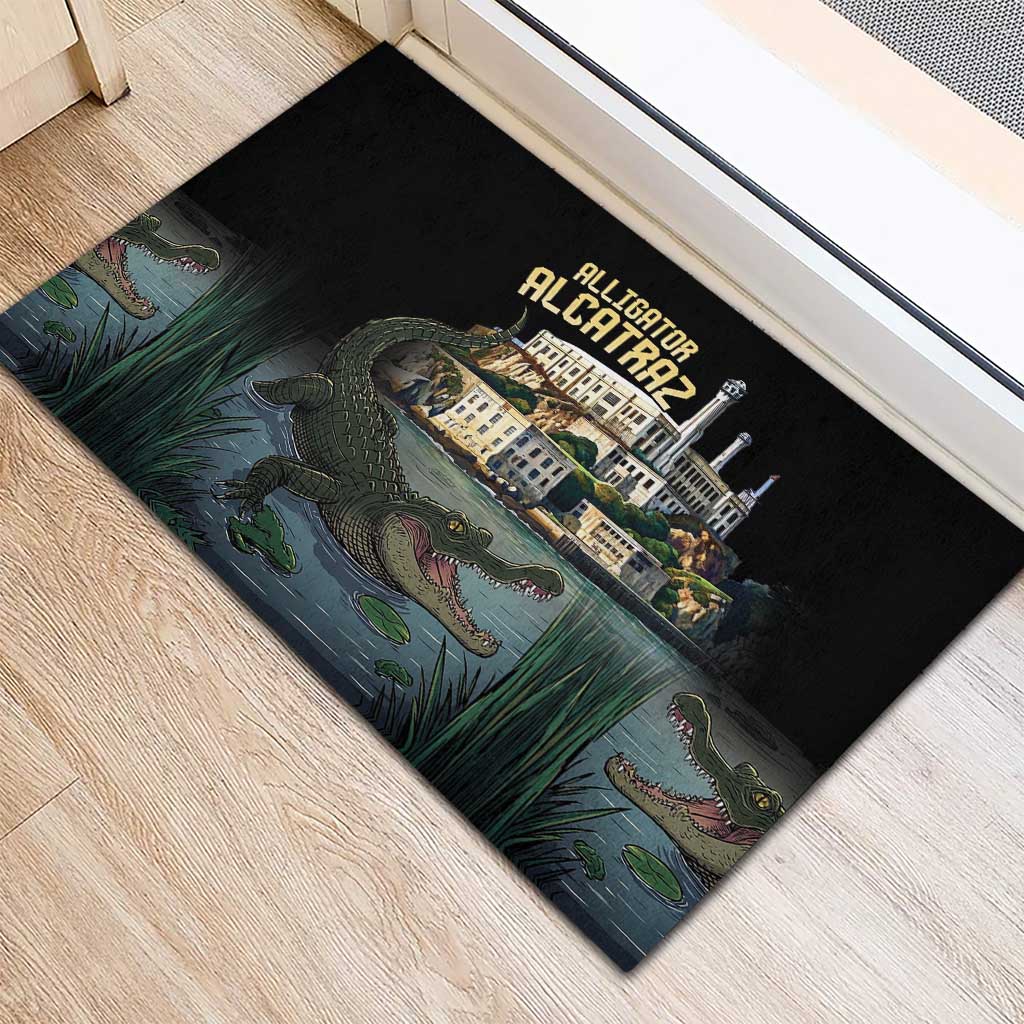 Everglades Alligator Alcatraz Florida Rubber Doormat - Wonder Print Shop