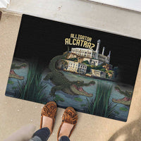 Everglades Alligator Alcatraz Florida Rubber Doormat - Wonder Print Shop