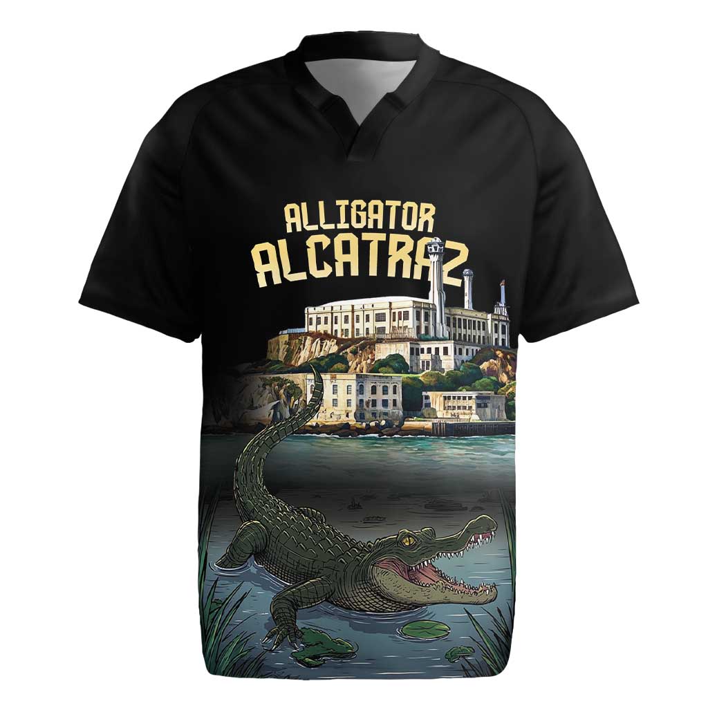 Everglades Alligator Alcatraz Florida Rugby Jersey - Wonder Print Shop