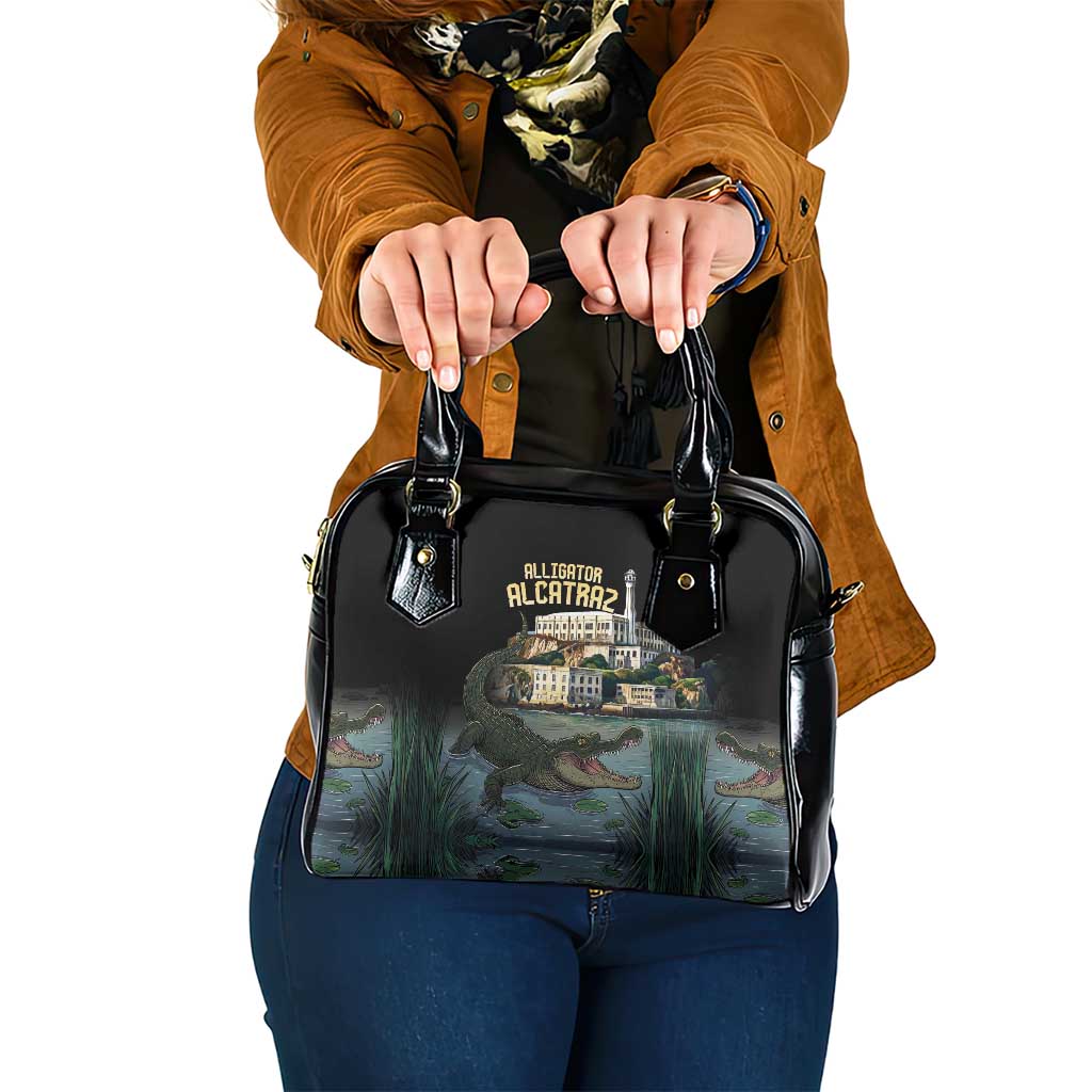 Everglades Alligator Alcatraz Florida Shoulder Handbag - Wonder Print Shop