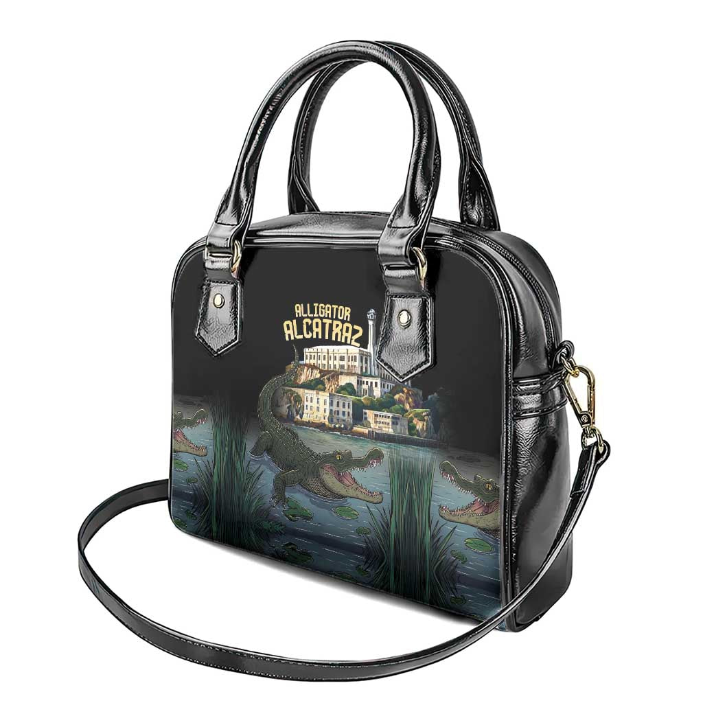 Everglades Alligator Alcatraz Florida Shoulder Handbag - Wonder Print Shop