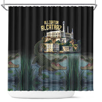 Everglades Alligator Alcatraz Florida Shower Curtain - Wonder Print Shop