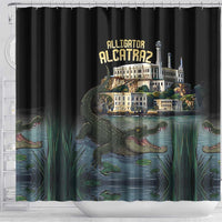 Everglades Alligator Alcatraz Florida Shower Curtain - Wonder Print Shop