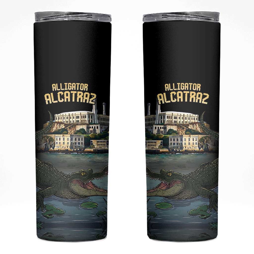 Everglades Alligator Alcatraz Florida Skinny Tumbler - Wonder Print Shop