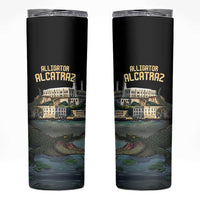 Everglades Alligator Alcatraz Florida Skinny Tumbler - Wonder Print Shop