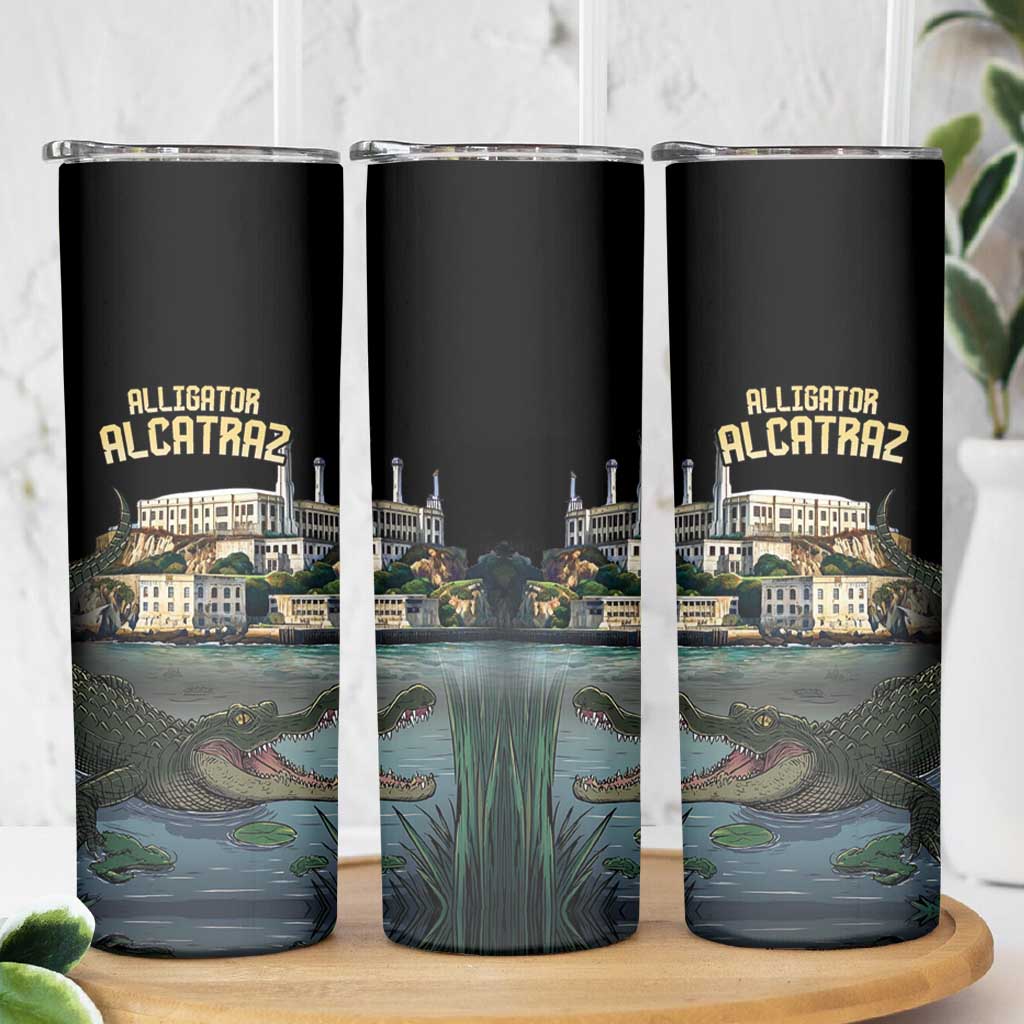 Everglades Alligator Alcatraz Florida Skinny Tumbler - Wonder Print Shop