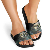 Everglades Alligator Alcatraz Florida Slide Sandals - Wonder Print Shop