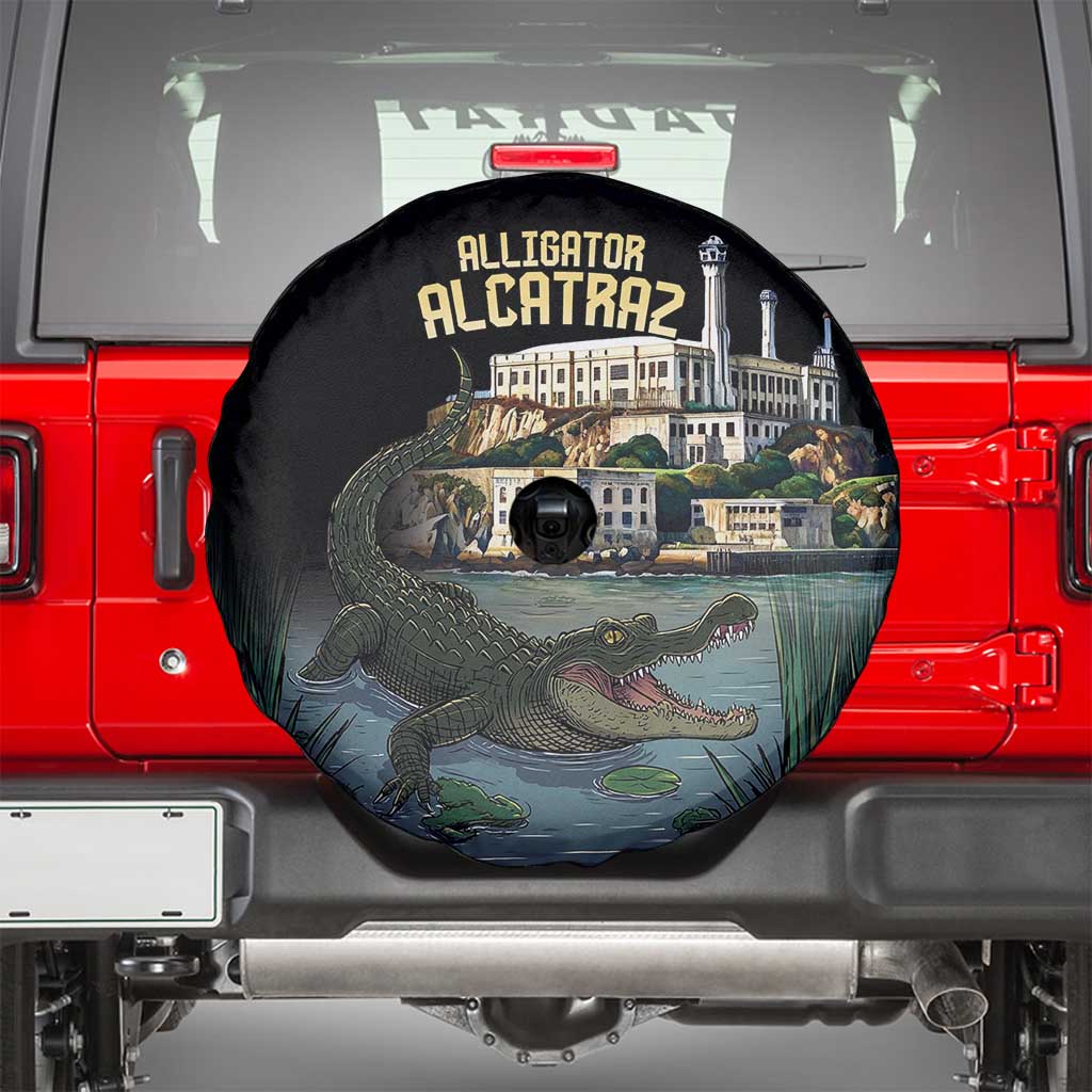 Everglades Alligator Alcatraz Florida Spare Tire Cover - Wonder Print Shop