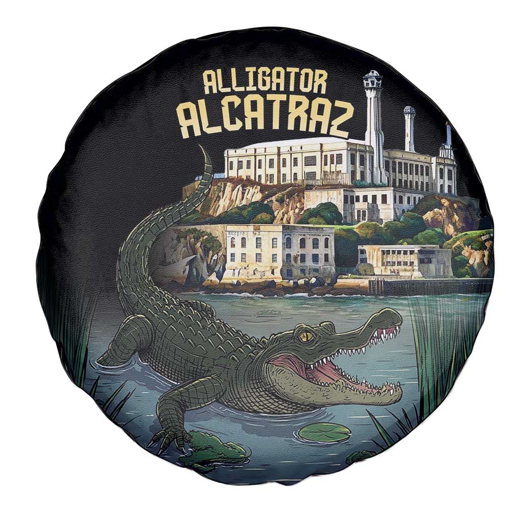 Everglades Alligator Alcatraz Florida Spare Tire Cover - Wonder Print Shop