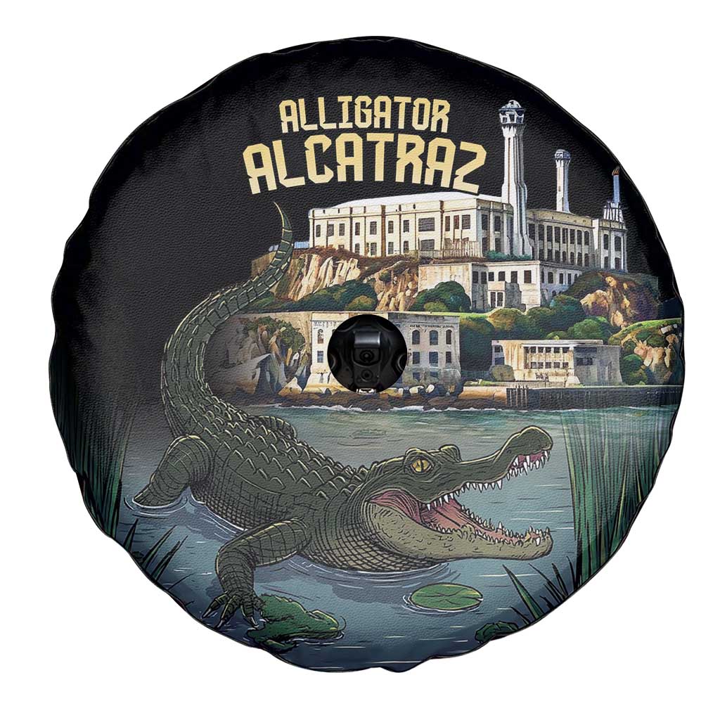 Everglades Alligator Alcatraz Florida Spare Tire Cover - Wonder Print Shop
