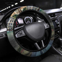 Everglades Alligator Alcatraz Florida Steering Wheel Cover - Wonder Print Shop