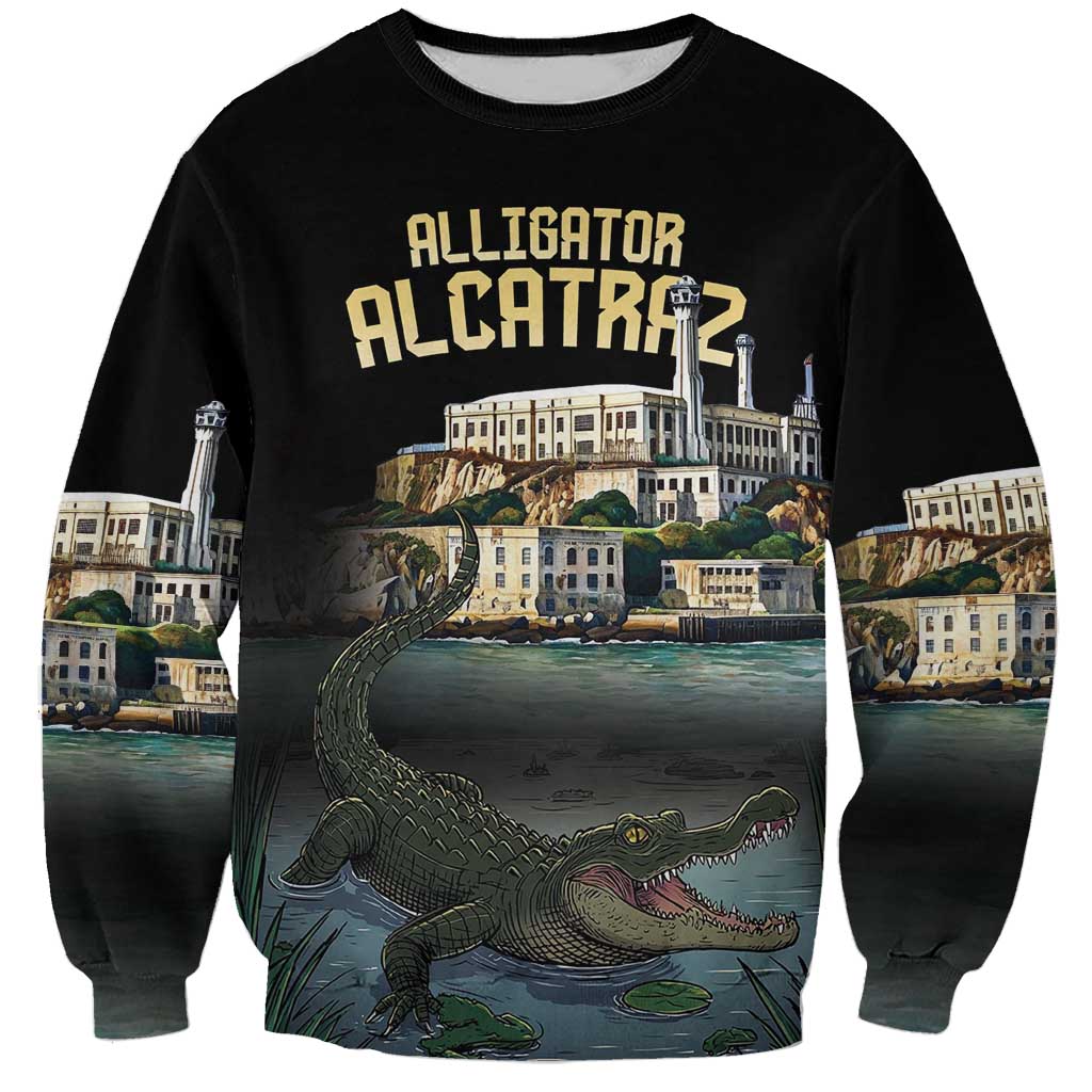 Everglades Alligator Alcatraz Florida Sweatshirt - Wonder Print Shop