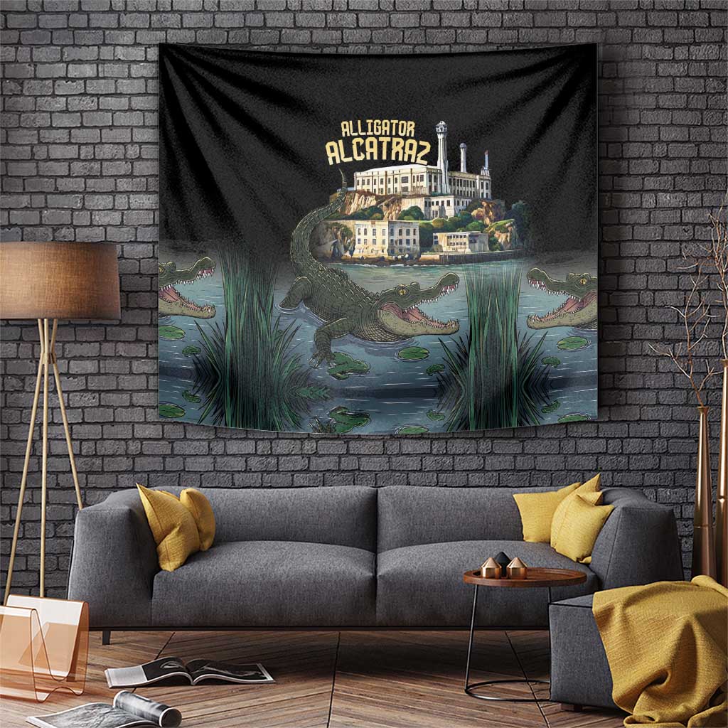 Everglades Alligator Alcatraz Florida Tapestry - Wonder Print Shop