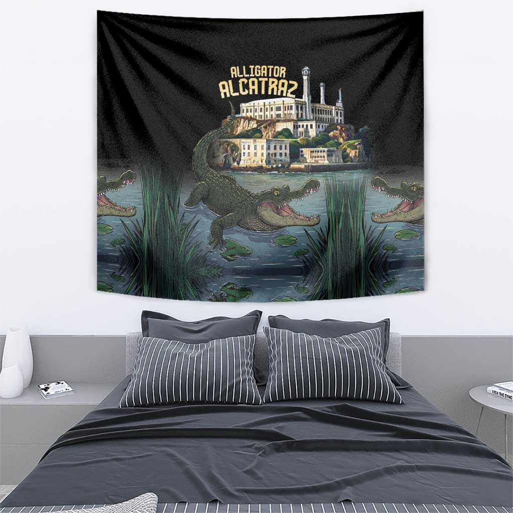 Everglades Alligator Alcatraz Florida Tapestry - Wonder Print Shop