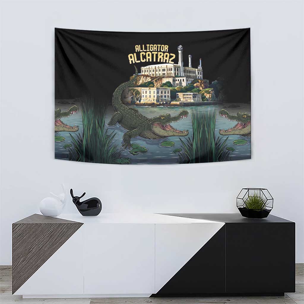 Everglades Alligator Alcatraz Florida Tapestry - Wonder Print Shop