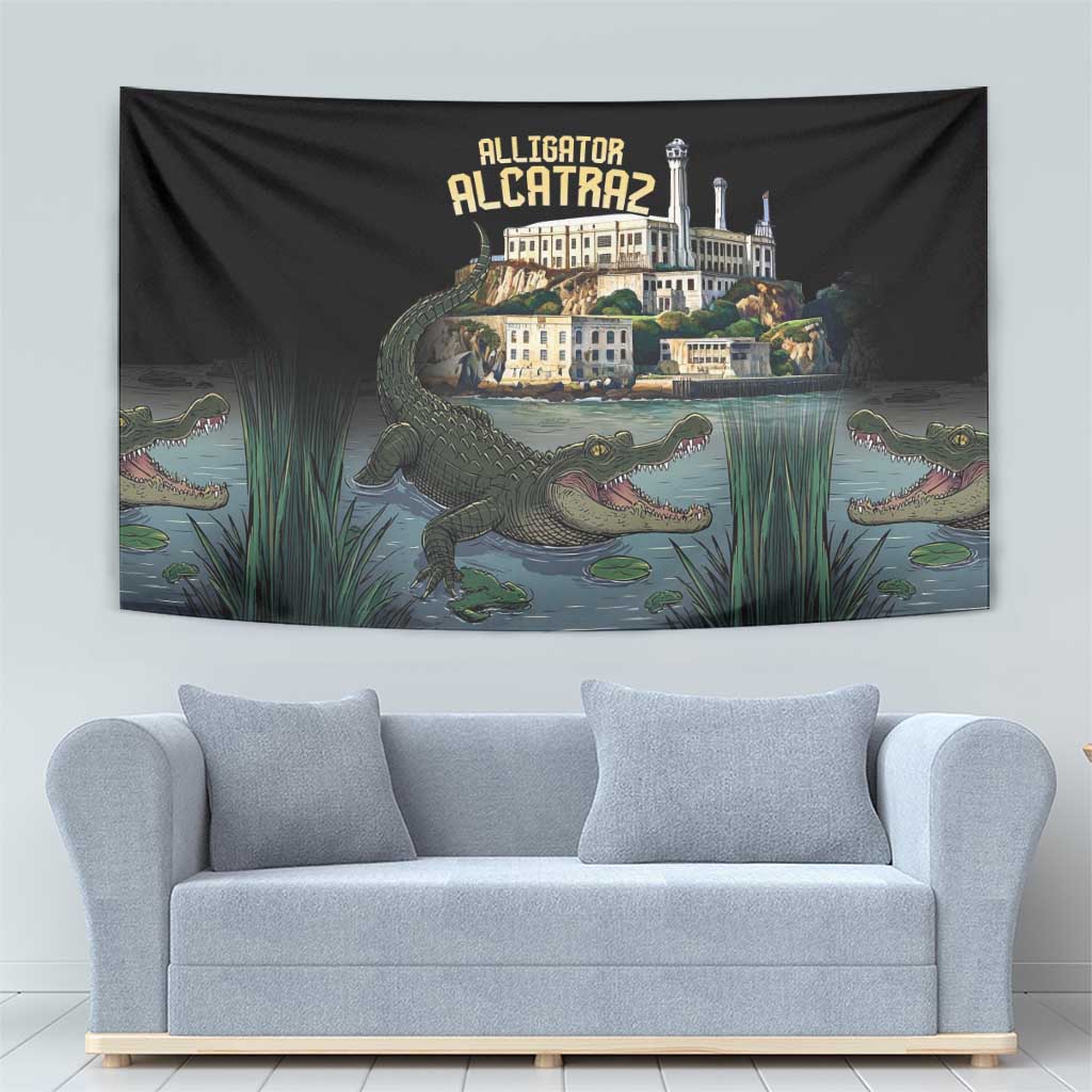 Everglades Alligator Alcatraz Florida Tapestry - Wonder Print Shop
